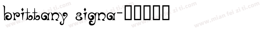 brittany signa字体转换